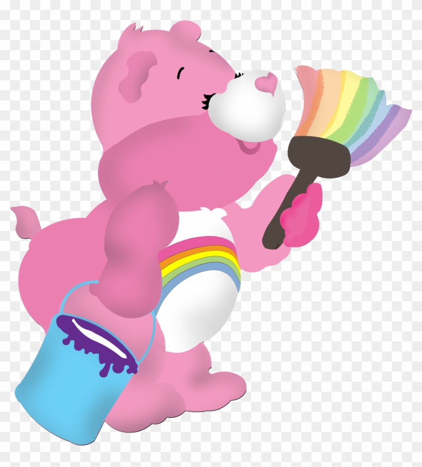 Care Bear With Paint Brush - Paint #217766
