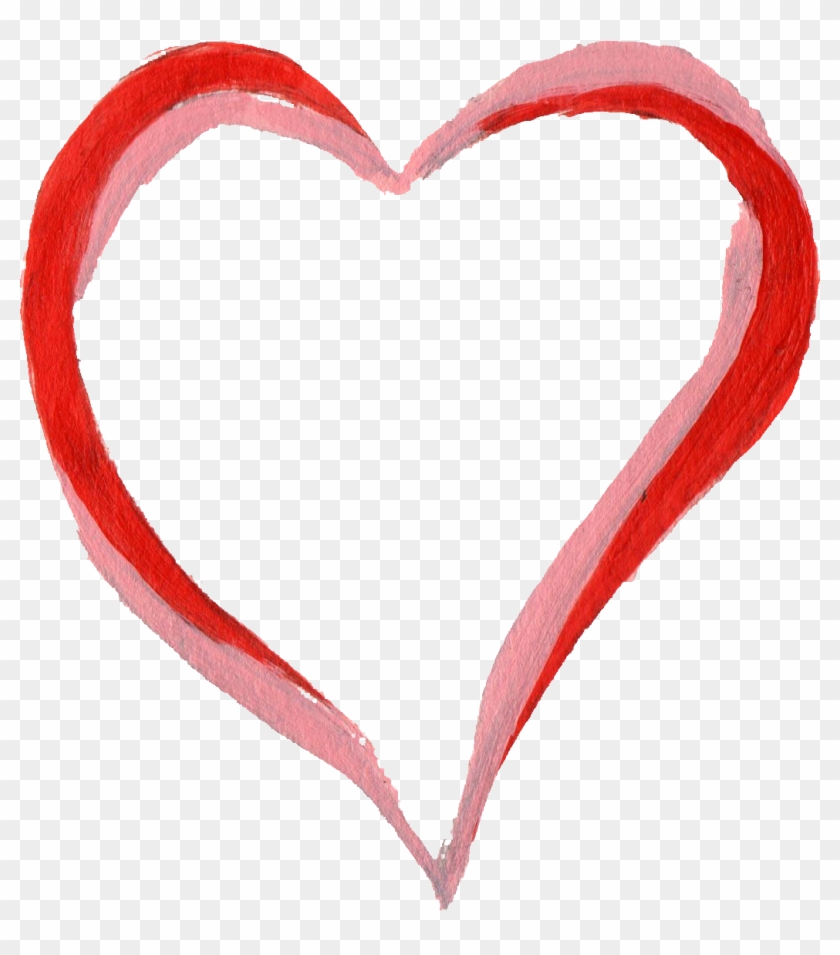 Free Download - Paint Brush Heart Png #217838