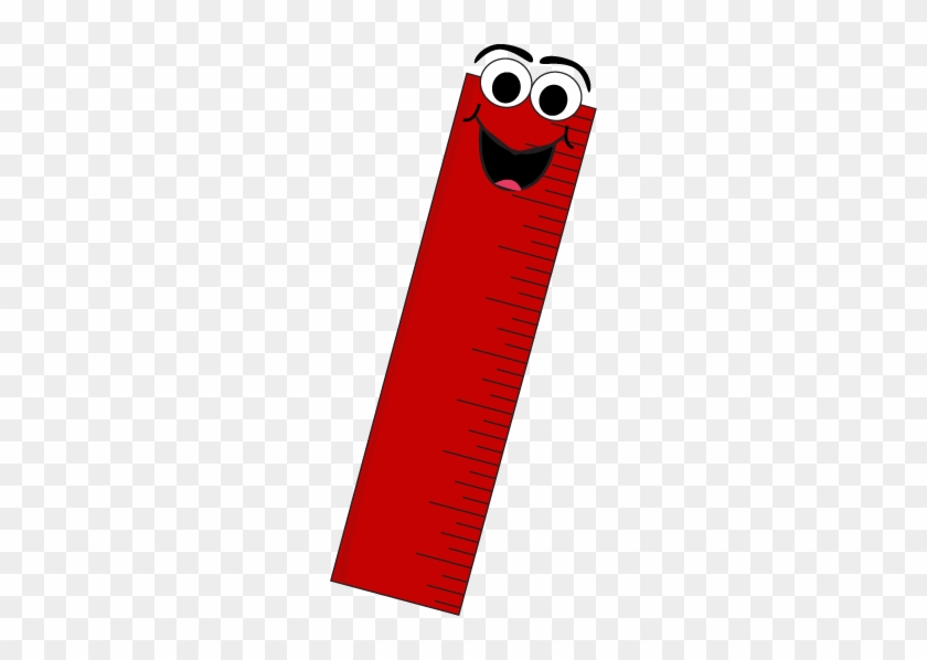 School Supplies Clip Art School - Red Ruler Cartoon #217873