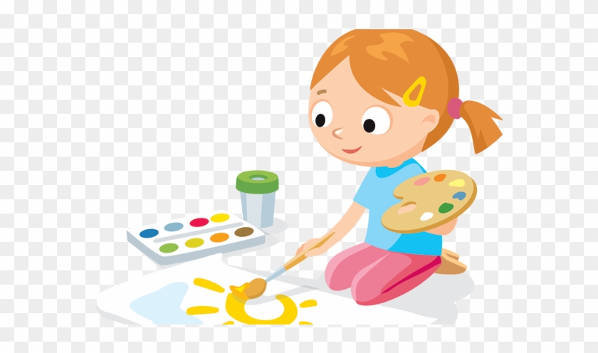 Kids Painting Clipart - Kid Painting Clipart #217917