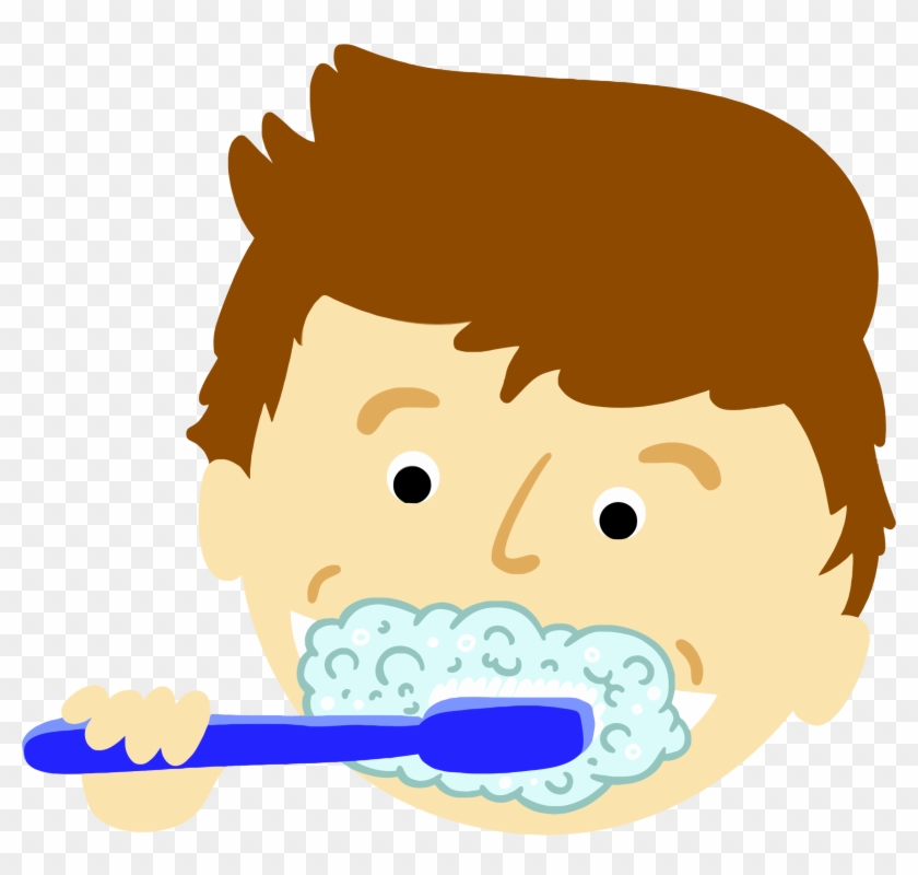 Medium Image - Brushing Teeth Clip Art #217992