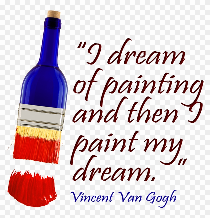 Paint The Town Studios Llc - Paint Brush And Wine #217999