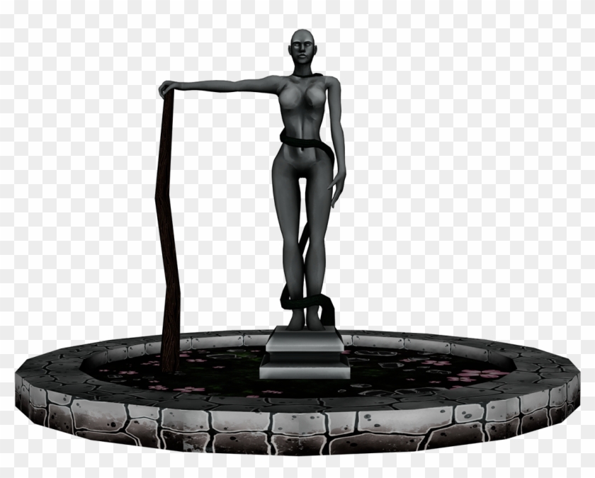 3d Female Character Statue Created For Part Of A Battle - Statue #218038