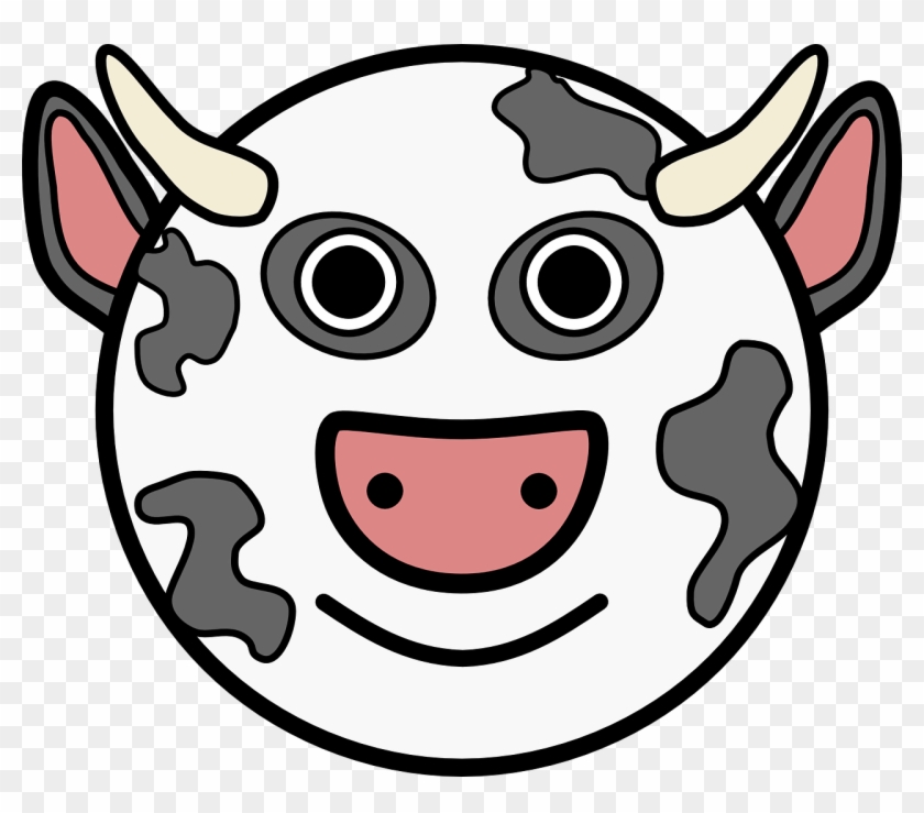 Download Cow Clip Art ~ Free Clipart Of Cows Cute Calfs, - Cartoon Cow Head #218172