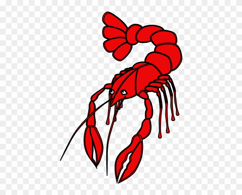 Excellent Crawfish Clip Art Red At Clker Com Vector - Clipart Crawfish #218323