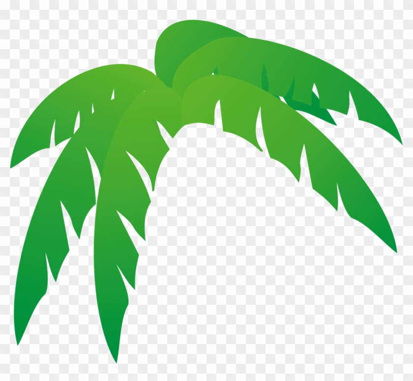Coconut Palm Leaf Clip Art - Palm Tree Leaves Clip Art #218348
