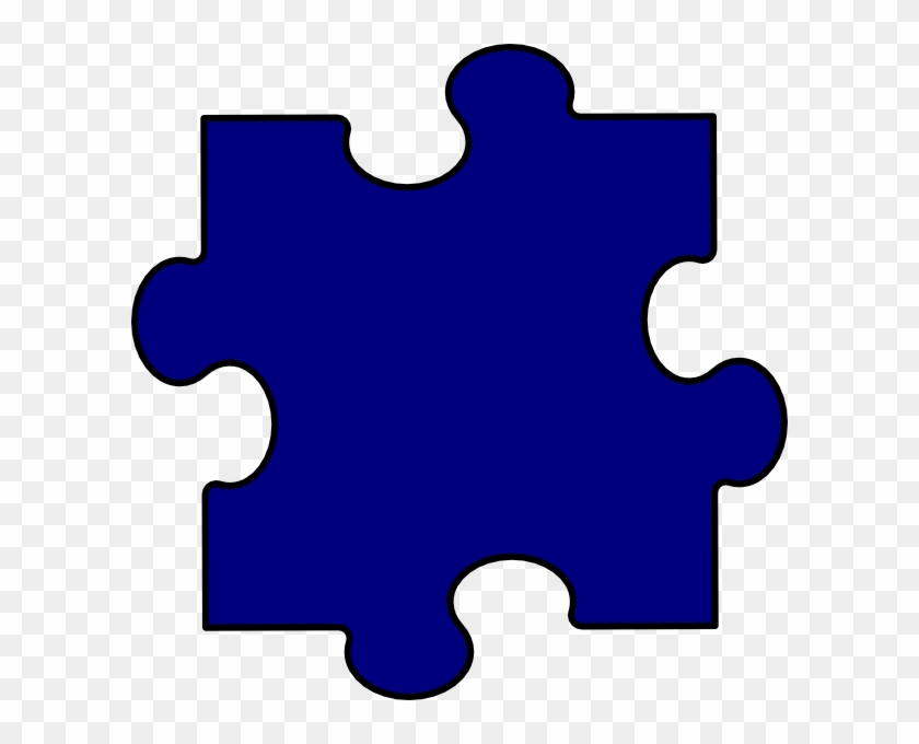 Puzzle Piece Blue #218389