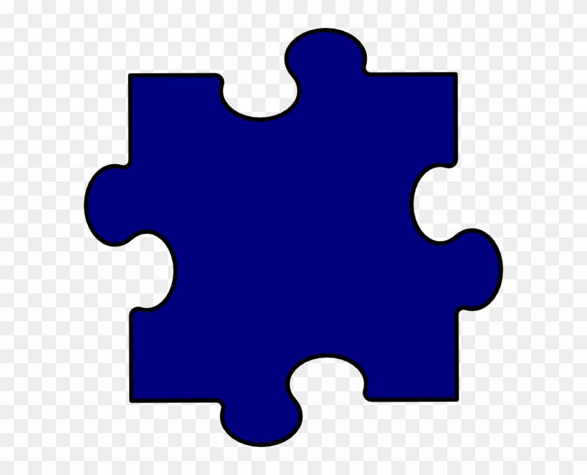 Puzzle Piece Blue #218389