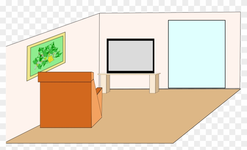 Table Living Room Sala Clip Art - Room Clipart #218443