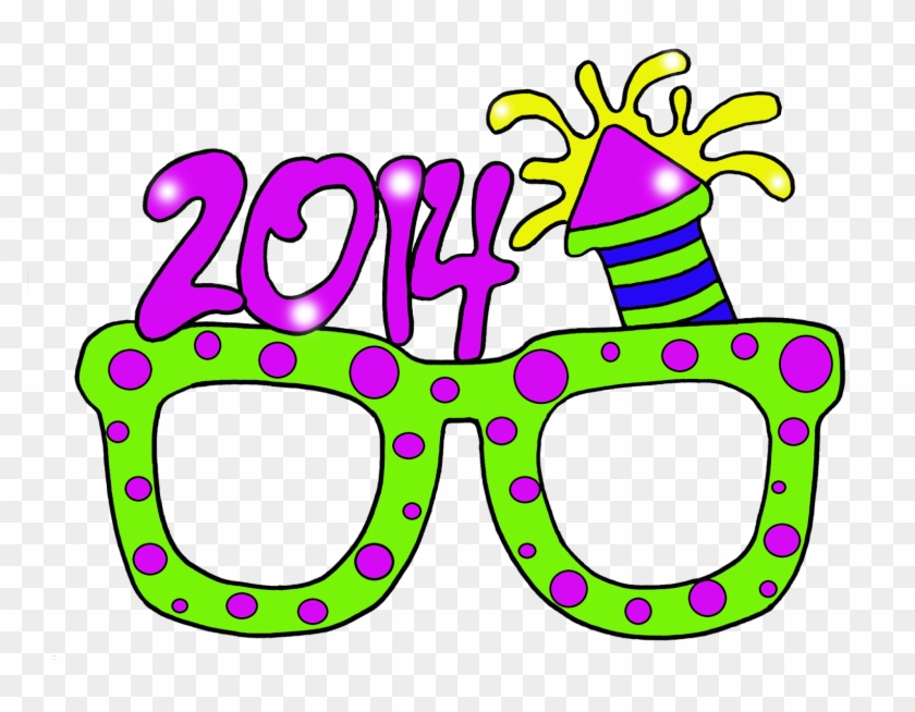 Clipart - New Years Glasses Transparent #218462