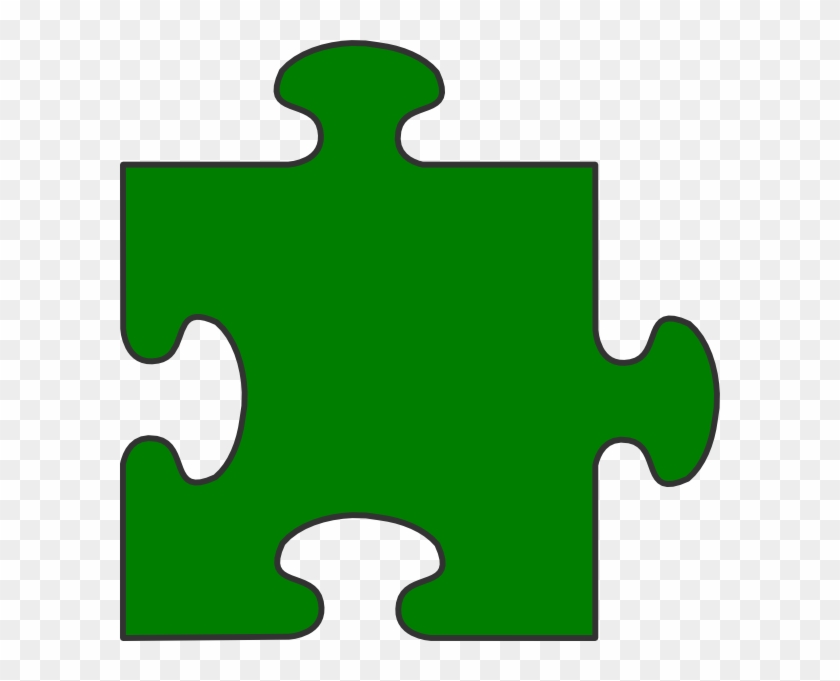 Green Puzzle Piece Autism #218530
