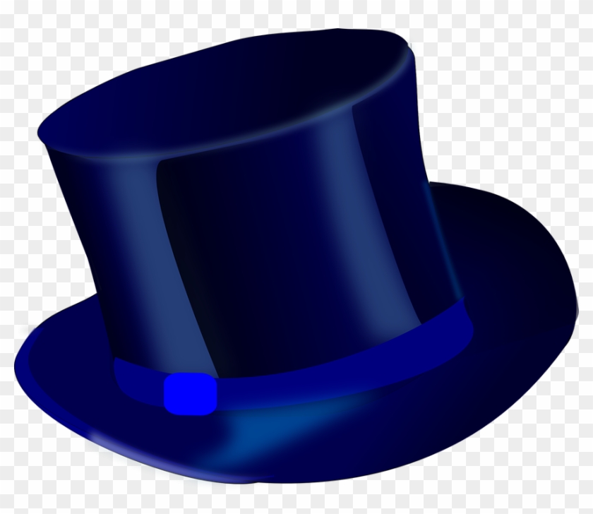 Cap Clipart Top - Sombrero De Copa Azul #218577