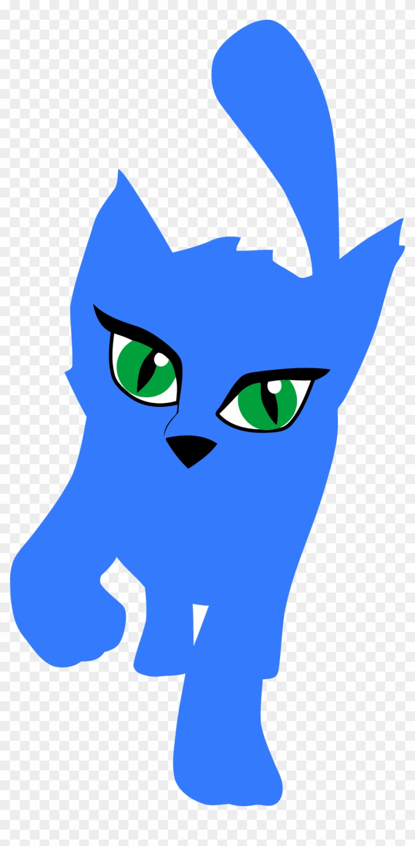 Blue Cat Cliparts - Blue Cat Cartoon Gif #218668