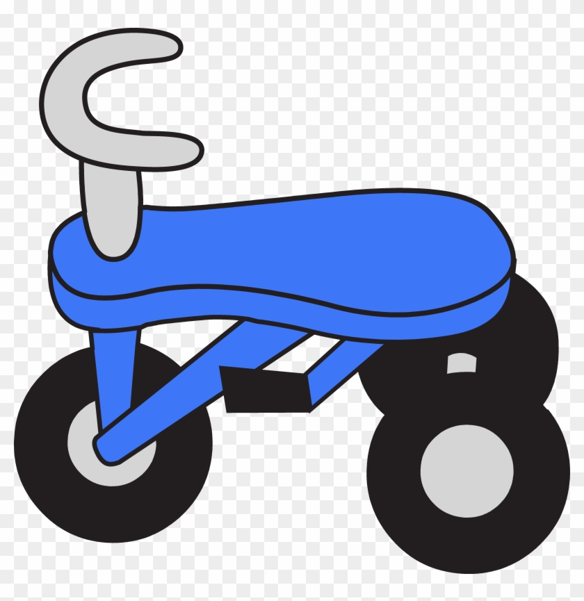 Little Blue Tricycle Clipart - Clipart Of Tricycle #218713