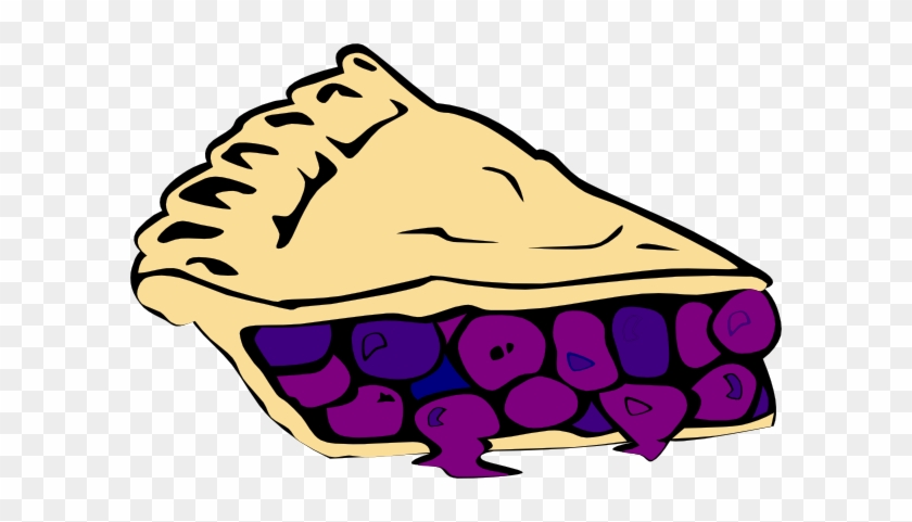 Blueberry Pie Clip Art - Slice Of Blueberry Pie Clipart #218735