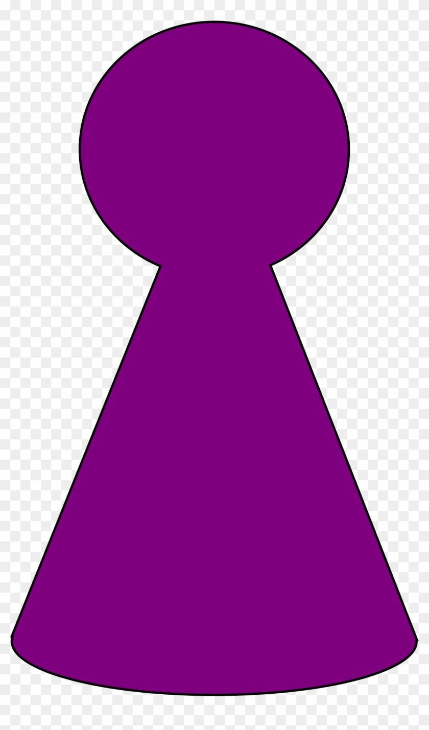 Clipart Ludo Piece Plum Purple - Game Piece Clip Art #218781