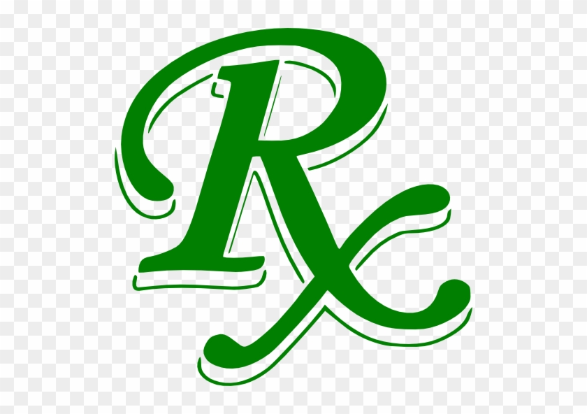 Green Medical Rx Symbol Clipart Image - Rx Symbol #218920