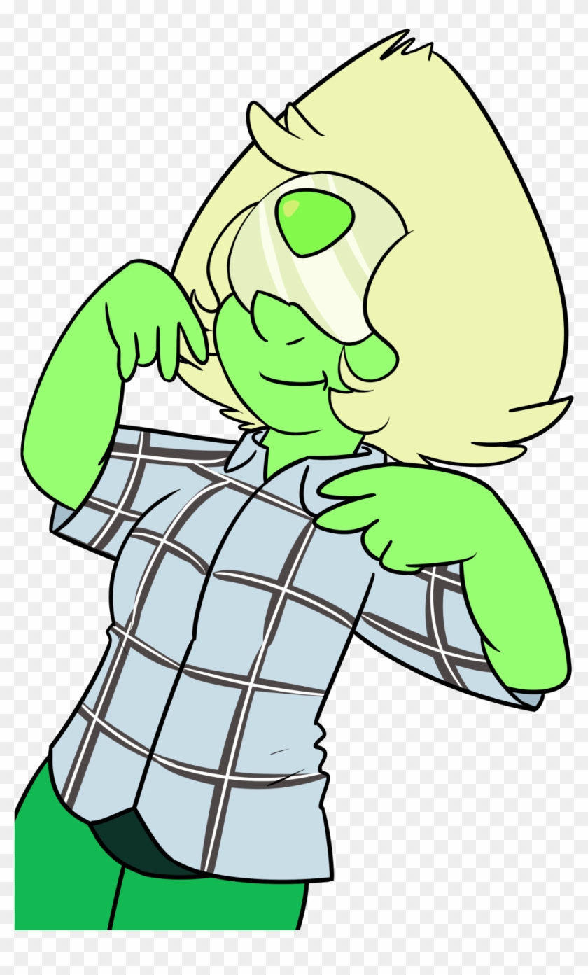 Clip Art Green Clothing Line Art Vertebrate Fictional - Steven Universe Cool Peridot #218938