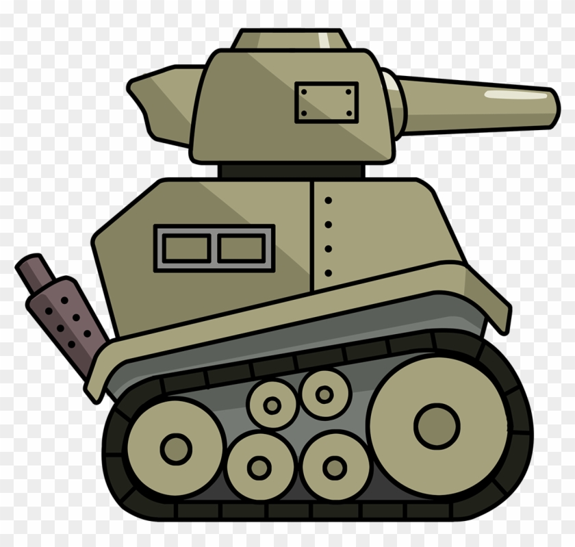 Army - Clipart - Tank Cartoon Transparent #218946