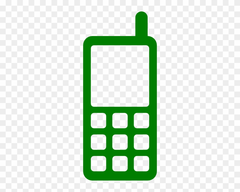 Cell Phone Icon Green #219000