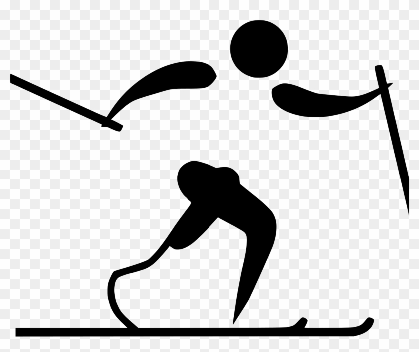 Skier Drawing Winter Olympics - Cross-country Skiing #1387334