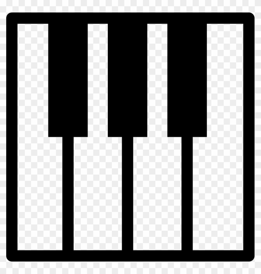 Piano Silhouette Png - Musical Keyboard #1387464