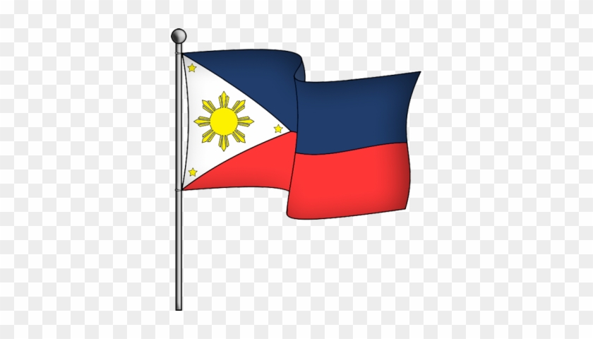 Illustration Of The National Flag Of The Philippines, - Philippine Flag Black And White Png #1387527