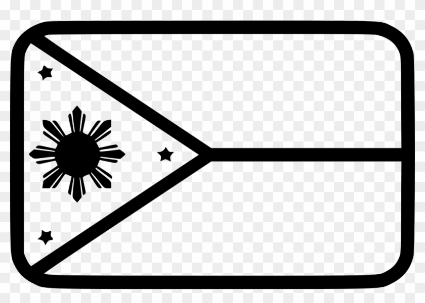 Philippines Flag Comments - Flag Czech Black And White #1387536