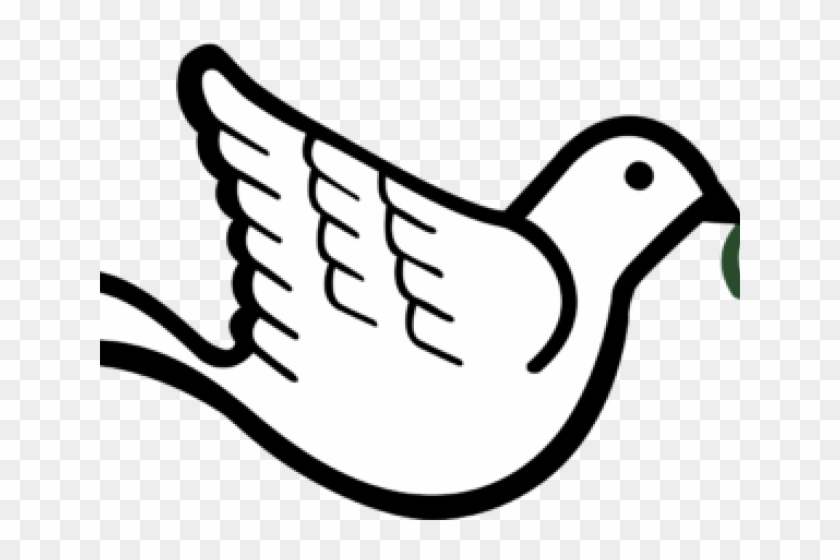 Realistic Clipart Dove - Dove With Olive Branch #1387560