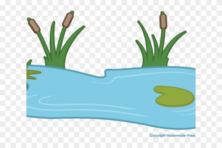 Lily Pad Clipart Pond Animal - Water Pond Pond Clipart #1387577