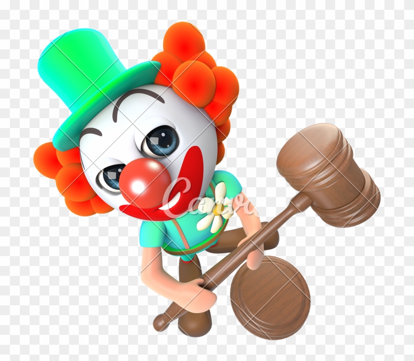 3d Funny Cartoon Clown - Cartoon #1387640