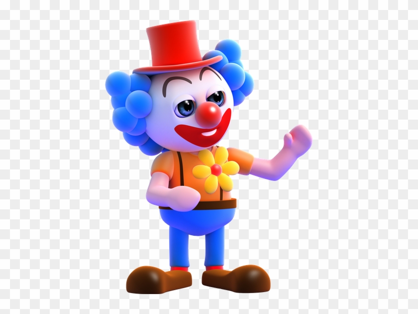 3d Clown With A Happy Gesture - Clown Credit Card #1387682