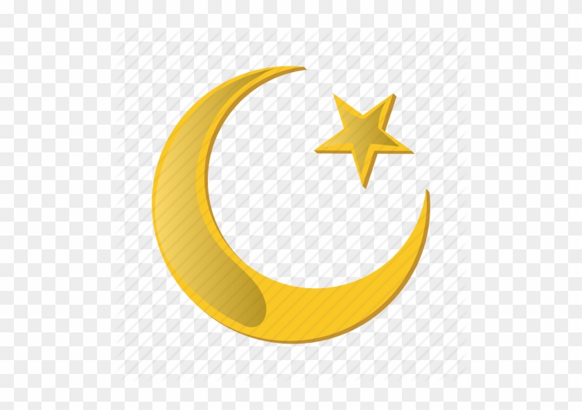 Muslim Moon Clipart Star And Crescent Symbols Of Islam - Star And Moon Cartoon #1387766