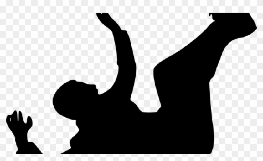 Interventions To Prevent Falls In Community-dwelling - Falling Man Silhouette Png #1387893