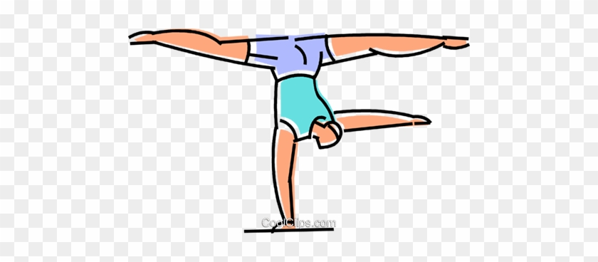 Gymnast Performing On The Balance Beam Royalty Free - Gymnast #1387965
