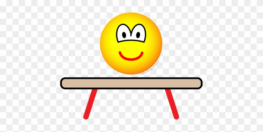 Balance Beam Emoticon - Gymnastics Emoticons #1387968