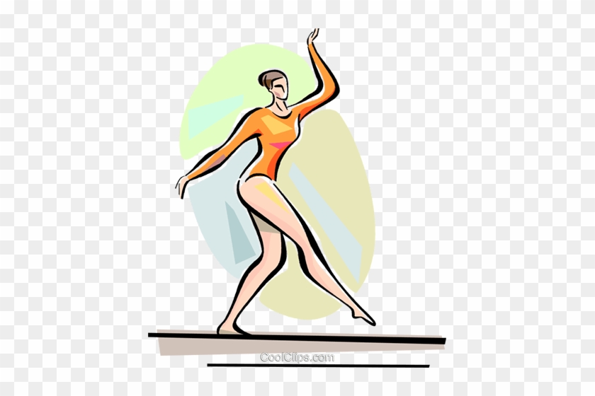 Balance Beam Royalty Free Vector Clip Art Illustration - Illustration #1387971