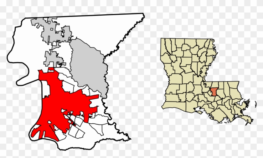 East Baton Rouge Parish Louisiana Incorporated And - Baton Rouge Louisiana Clipart Png #1388041