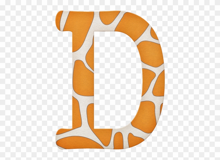 "d" For A "down Day" Name Letters, Letters And Numbers, - Animal Print Letter D #1388129