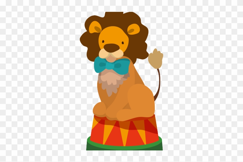 Clown Clipart Circus Lion - Leão Animais Do Circo Png #1388174