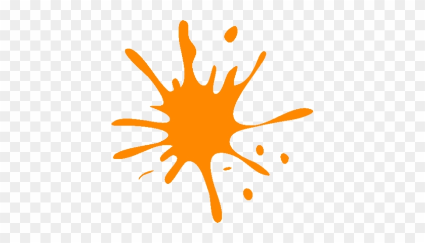 Paintball Hd Hq Image Free Png - Orange Paint Splatter Clip Art #1388220