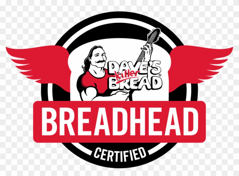 Certified Breadhead Logo Final White - Dave's Killer Bread #1388260