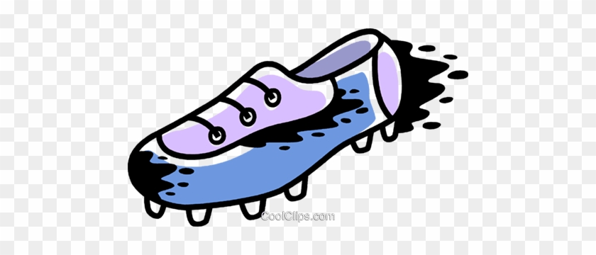 Soccer Cleats Royalty Free Vector Clip Art Illustration - Vetor Png Chuteira #1388283