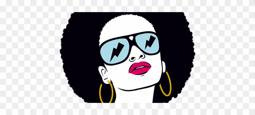 Png Freeuse Stock Black Girl With Glasses - Vector Afro #1388359