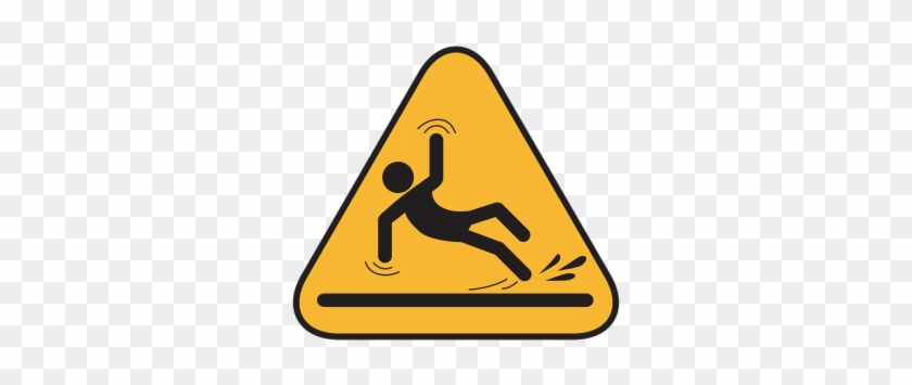 Slip And Fall Hazard Sign - Floor Is Wet Sign #1388477