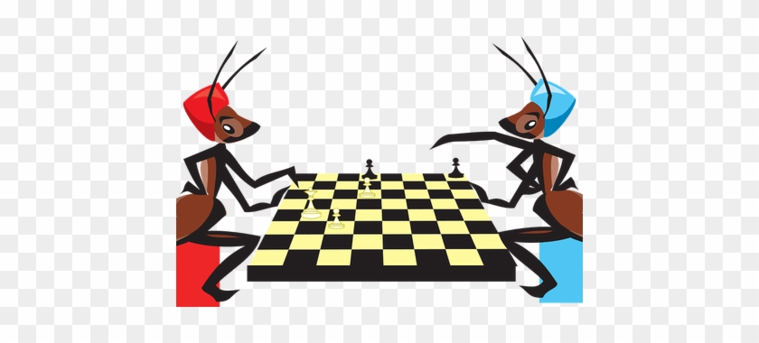 Clip Art Free Board Game Clipart - Ants Playing Chess (custom) Mugs #1388518