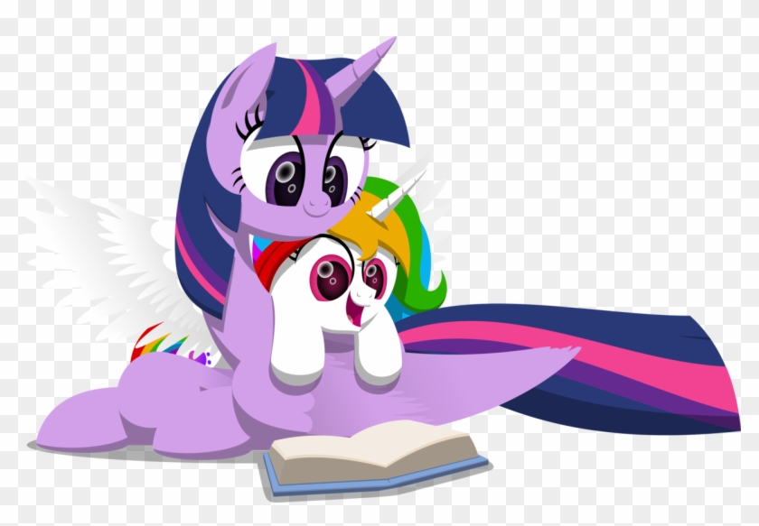 Clip Library Download Alicorn Artist Zacatron Book - Little Pony Reading Books #1388532