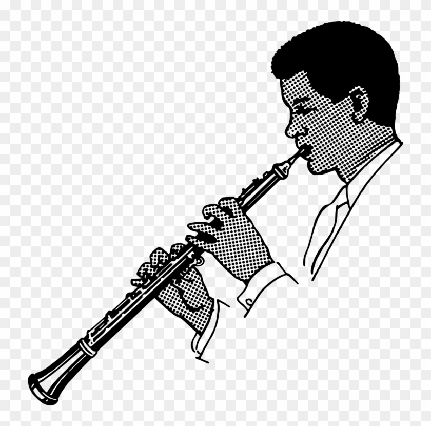 Oboe Musical Instruments Drawing Trumpet Flute - Oboe Clipart #1388553