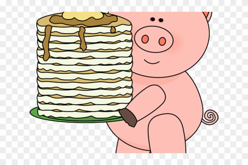 Pancake Clipart Pancake Syrup - Pancakes And Pigs #1388589