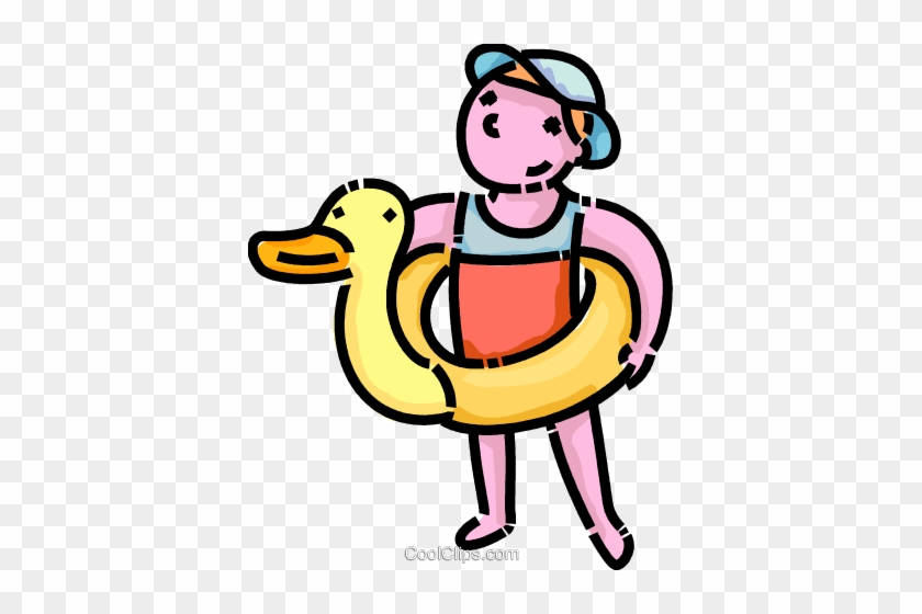 Child With An Inflatable Toy Royalty Free Vector Clip - Child With An Inflatable Toy Royalty Free Vector Clip #1388603